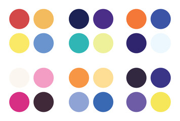 Abstract color palette Color swatches	