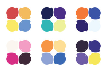 Abstract color palette Color swatches	