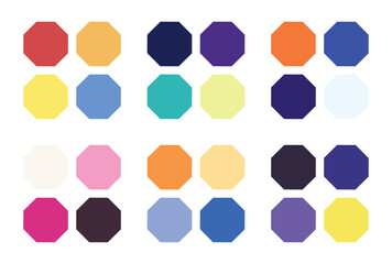 Abstract color palette Color swatches