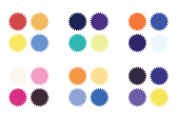 Abstract color palette Color swatches	