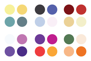 Abstract color palette Color swatches	