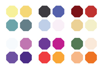 Abstract color palette Color swatches	