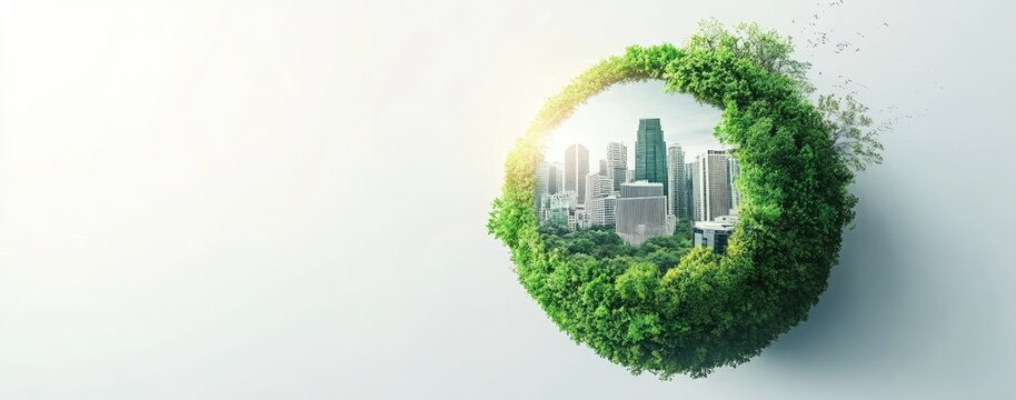 Sustainable City Encircled by Nature