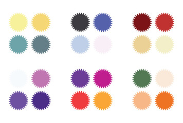 Abstract color palette Color swatches	