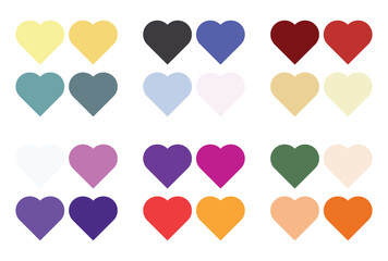 Abstract color palette Color swatches	