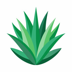 Aloe Plant Vector Graphic Ideal for Logos & Natural Branding.