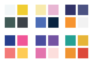 Abstract color palette Color swatches