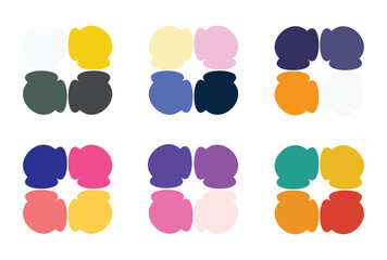 Abstract color palette Color swatches	