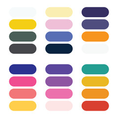 Obraz premium Abstract color palette Color swatches 