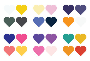 Abstract color palette Color swatches	