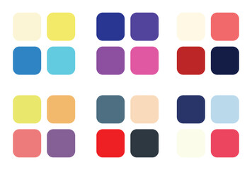 Abstract color palette Color swatches	