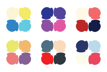 Abstract color palette Color swatches	