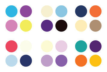 Abstract color palette Color swatches
