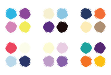 Abstract color palette Color swatches