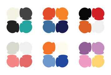 Abstract color palette Color swatches	