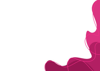 curve corner pink color simple