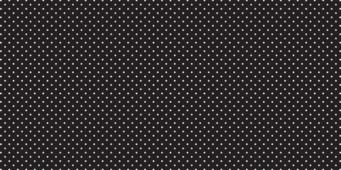 seamless pattern of small white polka dots on a black background. Ideal for graphic design projects, textiles, and modern digital applications. Offers a minimalistic and stylish visual aesthetic.