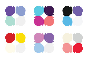Abstract color palette Color swatches	