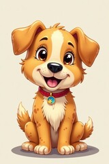 Obraz premium Cute cartoon dog paw print for design , colorful patterns, toy puppies