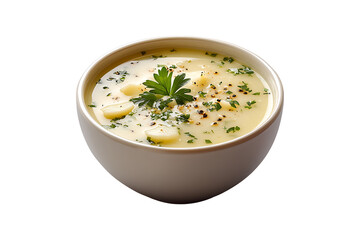 Soup Isolated on White and Transparent Background PNG Image.