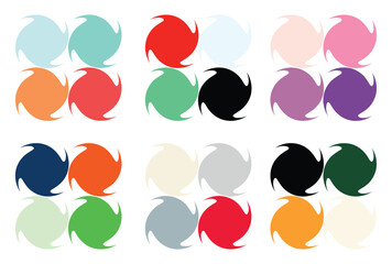 Abstract color palette Color swatches	