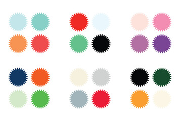 Abstract color palette Color swatches	
