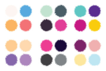 Abstract color palette Color swatches	