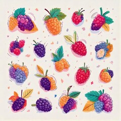 Mulberry A Stunning Watercolor-Inspired Collection of Colorful and Playful Illustrations