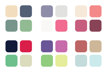 Abstract color palette Color swatches	