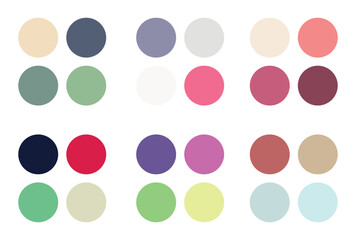 Abstract color palette Color swatches