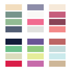 Abstract color palette Color swatches
