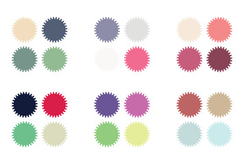 Abstract color palette Color swatches	