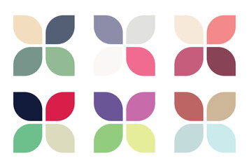 Abstract color palette Color swatches	