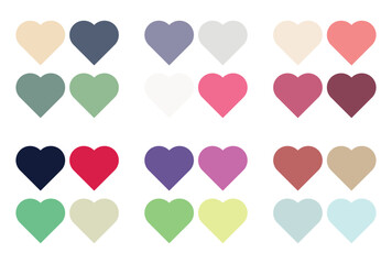 Abstract color palette Color swatches