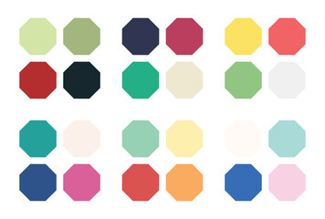 Abstract color palette Color swatches	