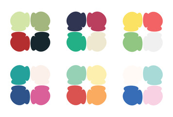Abstract color palette Color swatches	