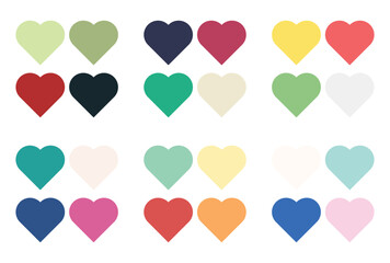 Abstract color palette Color swatches	