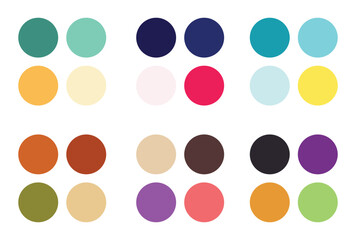 Abstract color palette Color swatches	