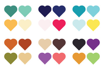 Abstract color palette Color swatches	