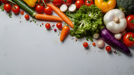 fresh vegetables on the table