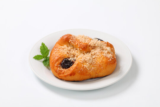 Plum jam filled pastry