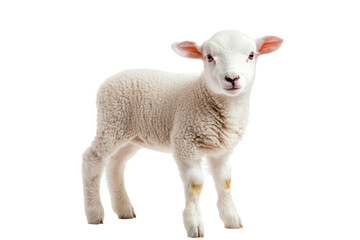 Fototapeta premium sheep isolated on white background.