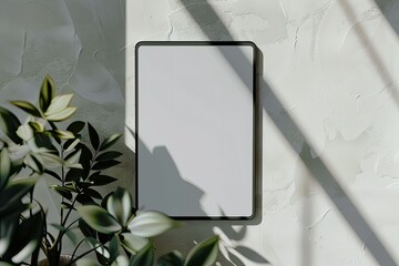 Clear Pixel Visual of Modern Device the Tablet on Isolated Light Background