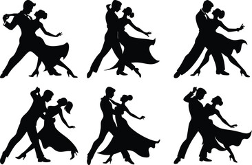 dancing couple set