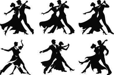 dancing couple set