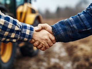 Two people clasping hands in a demonstration of an agreement