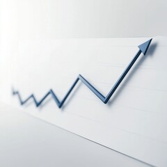 A graph with red lines and blue background