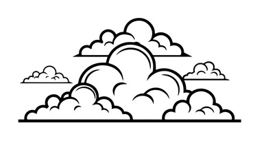 Cloud vector graphic design