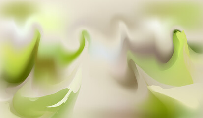 Abstract Green and White Background
