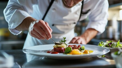Culinary Artistry: A Chef's Delicate Touch